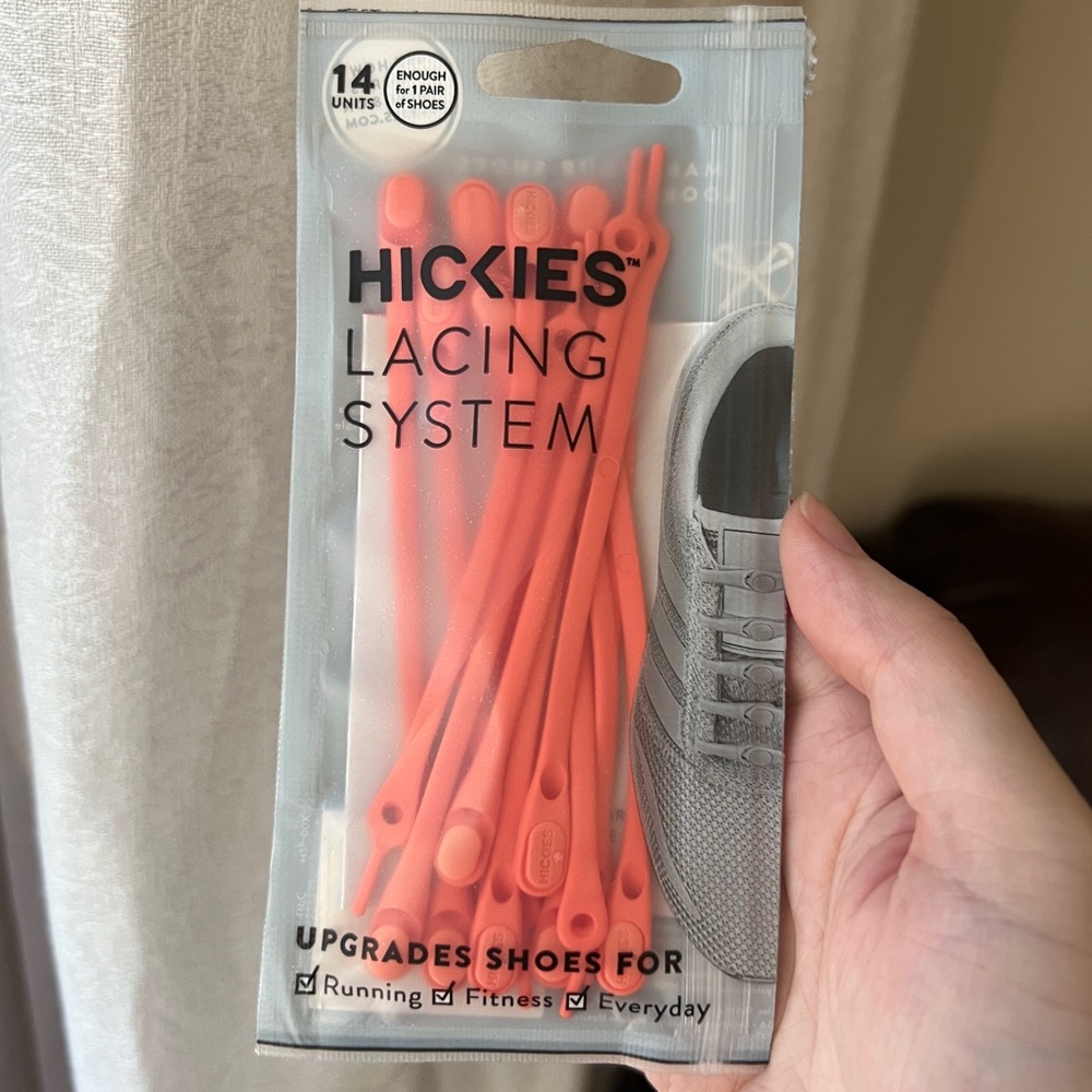 Hickies_Soft Coral_Silicone Shoes Lacing System